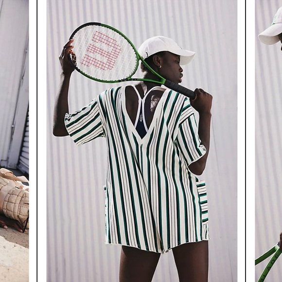 NWOT Free People FP Movement Hot Shot Printer Tee Romper (size S) - Picture 3 of 13